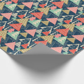 Weihnachtsbäume Festliche nahtlose Illustration. Geschenkpapier (Ecke)