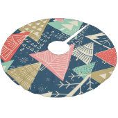 Weihnachtsbäume Festliche nahtlose Illustration. Polyester Weihnachtsbaumdecke (Schrägansicht)