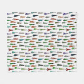 Weihnachtsbäume Fleecedecke (Vorderseite (Horizontal))