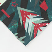 Weihnachtsbäume. Fleecedecke (Ecke)