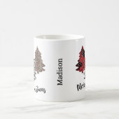 Weihnachtsbäume Frohe Weihnachtskaffee-Tasse Kaffeetasse (Mittel)