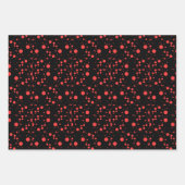 Weihnachtsbäume fröhlich und hell Polka Dots Geschenkpapier Set (Vorderseite 2)