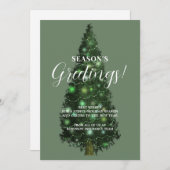 Weihnachtsbäume für Firmenlogos Feiertagskarte (Vorne/Hinten)