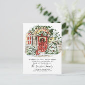 Weihnachtsbäume für Wasserfarben Postkarte (Stehend Vorderseite)