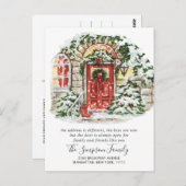 Weihnachtsbäume für Wasserfarben Postkarte (Vorne/Hinten)