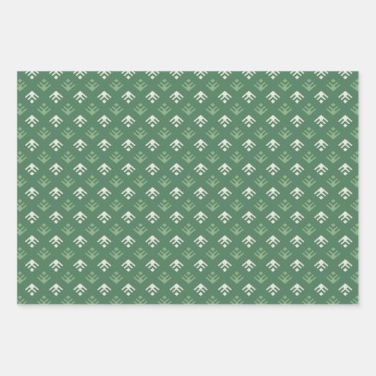 Weihnachtsbäume für Zierzwecke.Umschlagpapier Set  Geschenkpapier Set (Vorderseite 3)