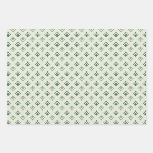 Weihnachtsbäume für Zierzwecke.Umschlagpapier Set  Geschenkpapier Set (Vorderseite 2)