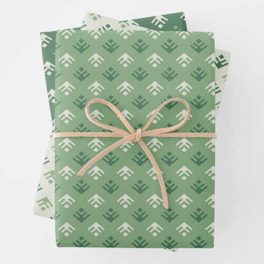 Weihnachtsbäume für Zierzwecke.Umschlagpapier Set  Geschenkpapier Set (Beispiel)