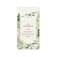 Weihnachtsbäume geben Adresse Etikett zurück