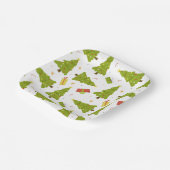 Weihnachtsbäume geben modernen Whimsical Niedliche Pappteller (Gewinkelt)