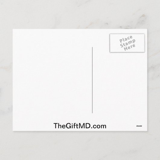 Weihnachtsbäume - Gelbes Band Feiertagspostkarte (Rückseite)