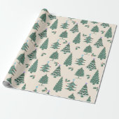 Weihnachtsbäume Geschenkpapier (Ungerollt)