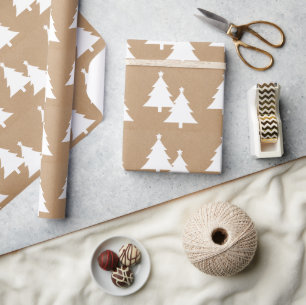 Weihnachtsbäume Geschenkpapier
