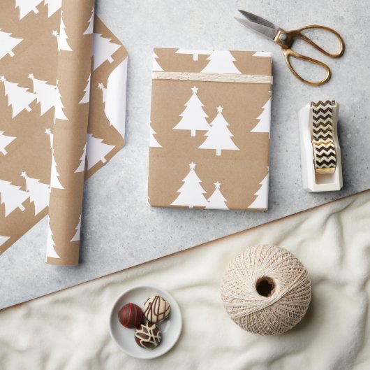 Weihnachtsbäume Geschenkpapier (Kunsthandwerk)
