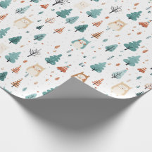 Weihnachtsbäume Geschenkpapier