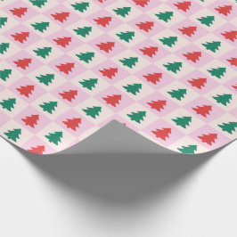 Weihnachtsbäume Geschenkpapier