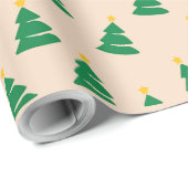 Weihnachtsbäume Geschenkpapier (Rolleneckpunkt)