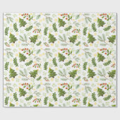 Weihnachtsbäume Geschenkpapier (Flach)