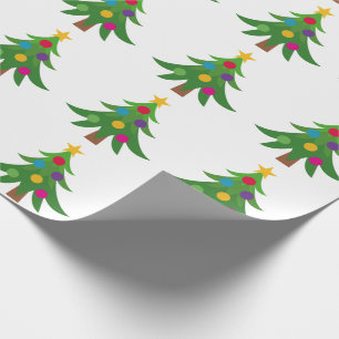 Weihnachtsbäume Geschenkpapier