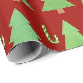 Weihnachtsbäume Geschenkpapier (Rolleneckpunkt)