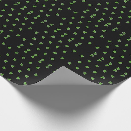 Weihnachtsbäume Geschenkpapier (Ecke)