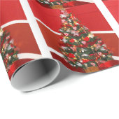 Weihnachtsbäume Geschenkpapier (Rolleneckpunkt)