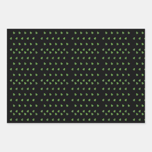 Weihnachtsbäume Geschenkpapier Set (Vorderseite 3)