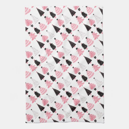 Weihnachtsbaume Geschirrtuch (Vertikal)