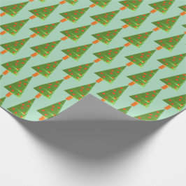 Weihnachtsbäume, gestempelt geschenkpapier