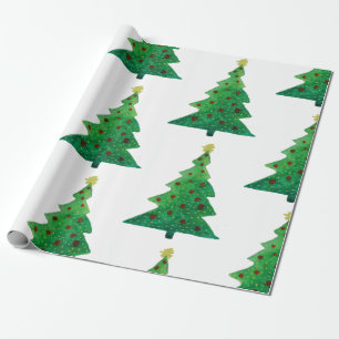 Weihnachtsbäume glänzendes Wrapping Paper, 30 in x Geschenkpapier