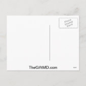 Weihnachtsbäume - Graue Ribbon-Diabetes Feiertagspostkarte (Rückseite)