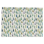 Weihnachtsbäume Große Geschenktasche Geschenktüte (Rückseite)