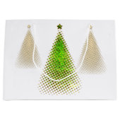 Weihnachtsbäume Große Geschenktüte (Vorderseite)