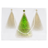 Weihnachtsbäume Große Geschenktüte (Rückseite)