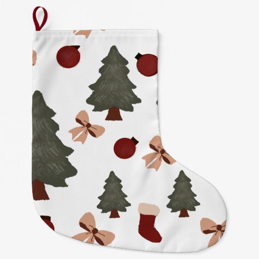 Weihnachtsbäume Großer Weihnachtsstrumpf (Vorderseite)