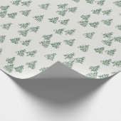 Weihnachtsbäume (grünes) Packpapier (Ecke)