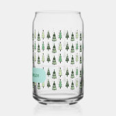 Weihnachtsbäume & Grüße Individuelle Name Geschenk Dosenglas (Rückseite)