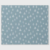 Weihnachtsbäume Holiday Elegante Geschenkpapier (Flach)