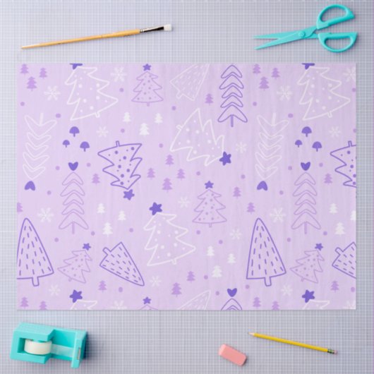 Weihnachtsbäume hören Sterne Weihnachten Seidenpapier (Basteln)