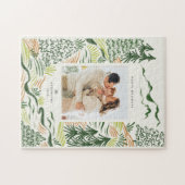 Weihnachtsbäume Illustration Familienurlaub Foto Puzzle (Horizontal)