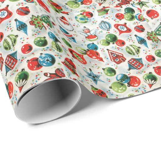 Weihnachtsbäume Illustration Geschenkpapier (Rolleneckpunkt)