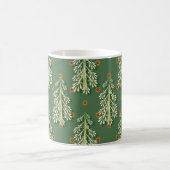Weihnachtsbäume Illustration Muster Kaffeetasse (Mittel)