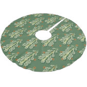 Weihnachtsbäume Illustration Muster Polyester Weihnachtsbaumdecke (Schrägansicht)