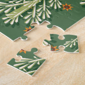 Weihnachtsbäume Illustration Muster Puzzle (Seite)