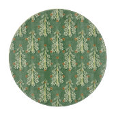 Weihnachtsbäume Illustration Muster Schneidebrett (Vorderseite)