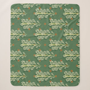Weihnachtsbäume Illustration Muster Sherpadecke