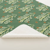 Weihnachtsbäume Illustration Muster Sherpadecke (3/4)