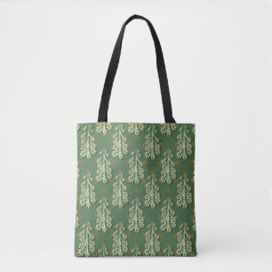 Weihnachtsbäume Illustration Muster Tasche