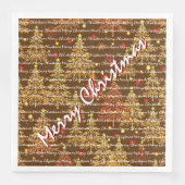 Weihnachtsbäume im Luxusdesign Serviette (Vorderseite)