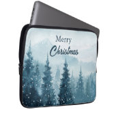 Weihnachtsbäume im Schnee Laptopschutzhülle (Vorne Rechts)